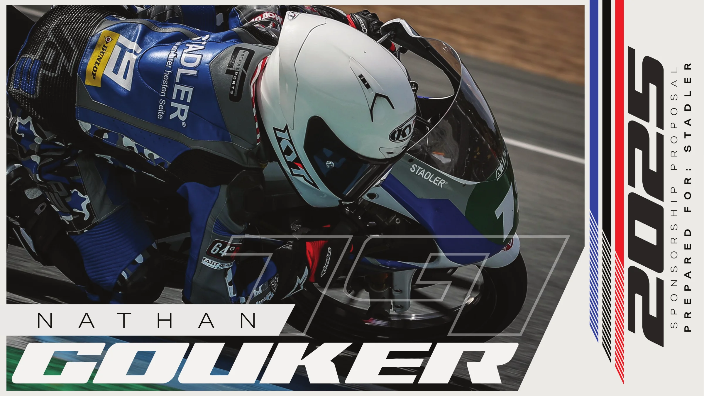 Nathan Gouker Racing sponsorship proposal cover